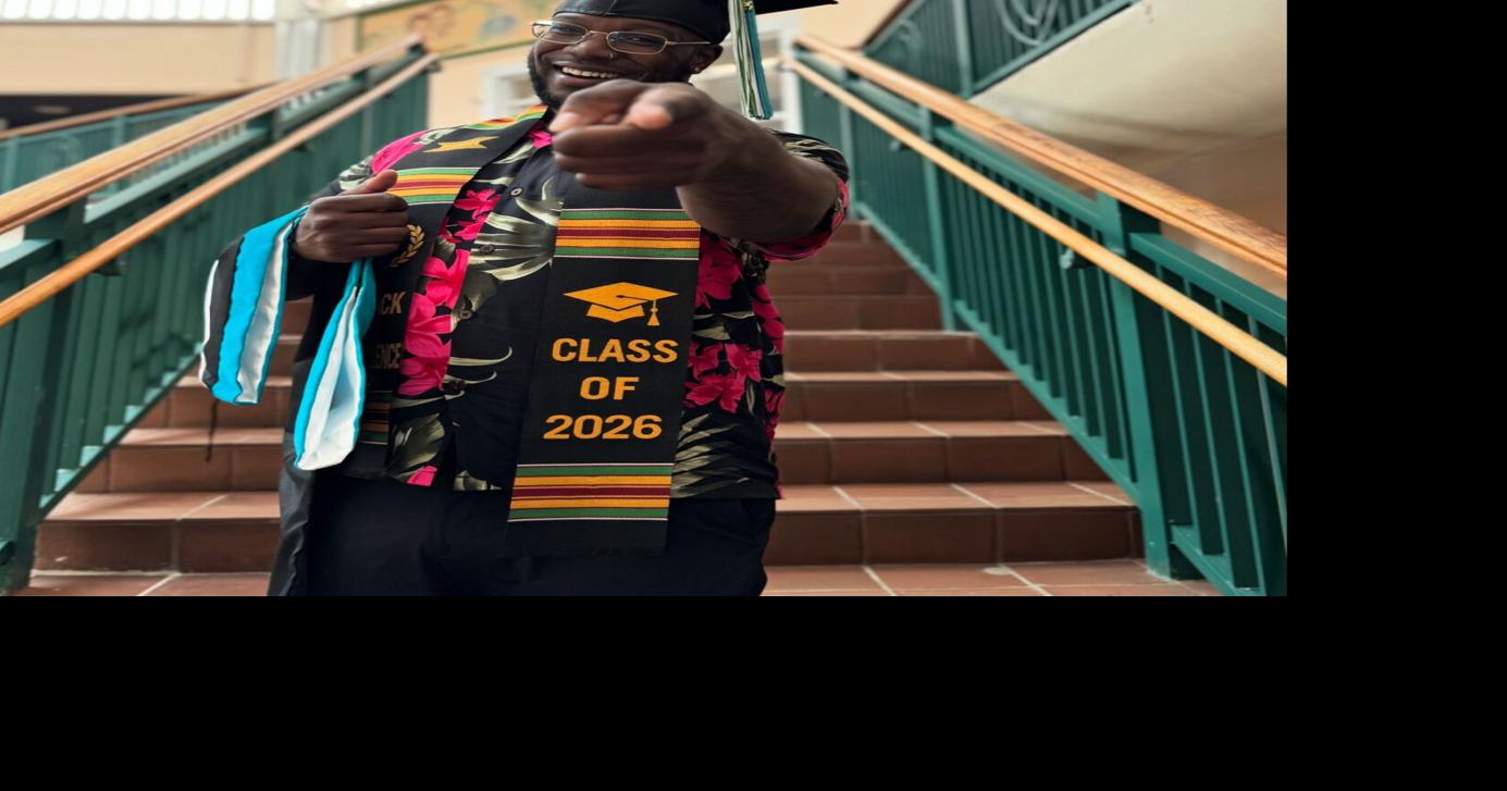 ‘Only you can define your life’: UOG grad says homelessness, failure and being 6,000 miles from home did not stop his degree