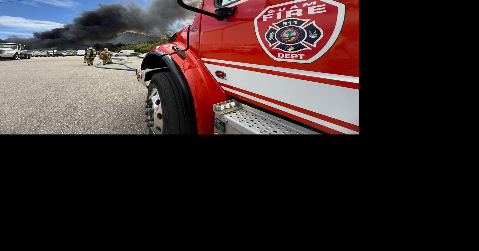 MidPac warehouse fire field photo Rick | | guampdn.com