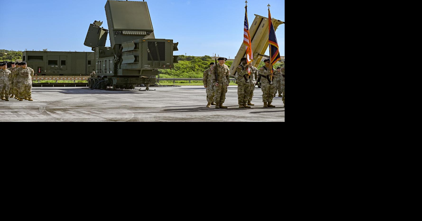 Some of the up to 700 soldiers for Guam Defense System now on island