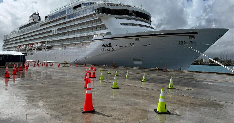 Asuka III brings 311 cruise ship passengers, 429 crew members to Guam