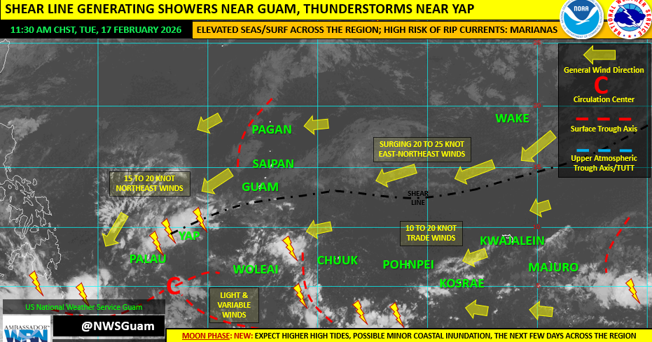 NWS: More showers this weekend, high risk of rip currents through this afternoon