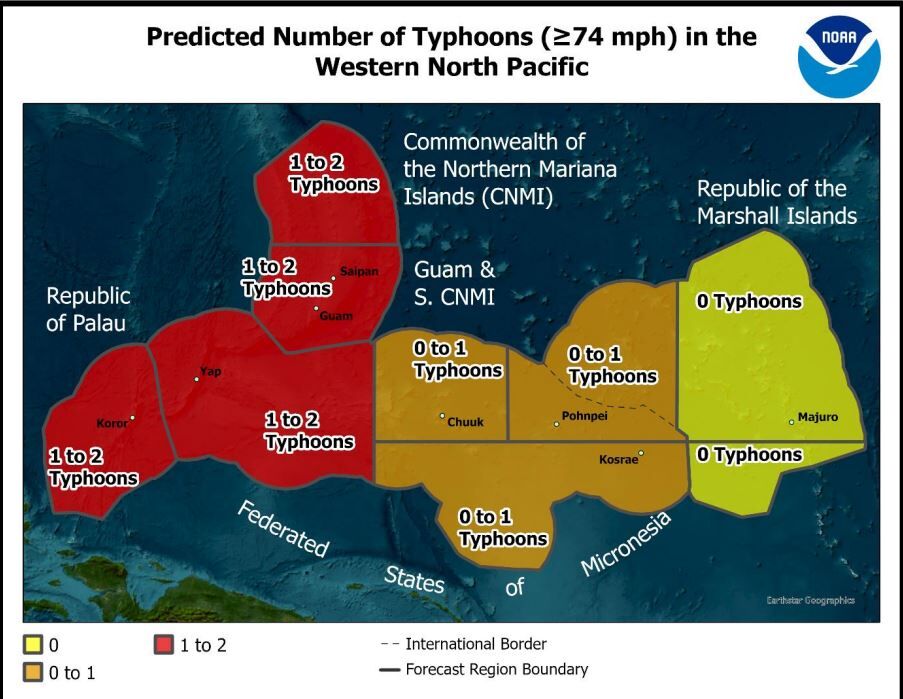 1-2 typhoons expected for Guam, CNMI in 2024 | News | guampdn.com