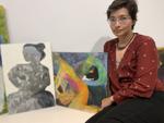 Aja Reyes with art