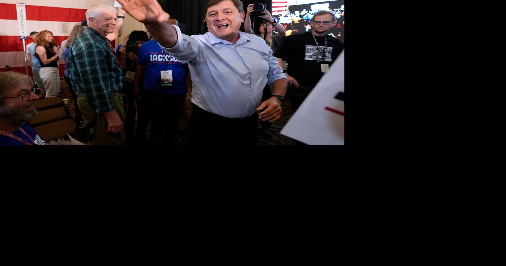 How Troy Jackson went from Maine logger to the Democratic nominee for Senate against Susan Collins Troy Jackson's path to politics started during his time as a logger in Maine's north woods By KIMBERLEE KRUESI - Associated Press Aug 8, 2026 43 mins ago