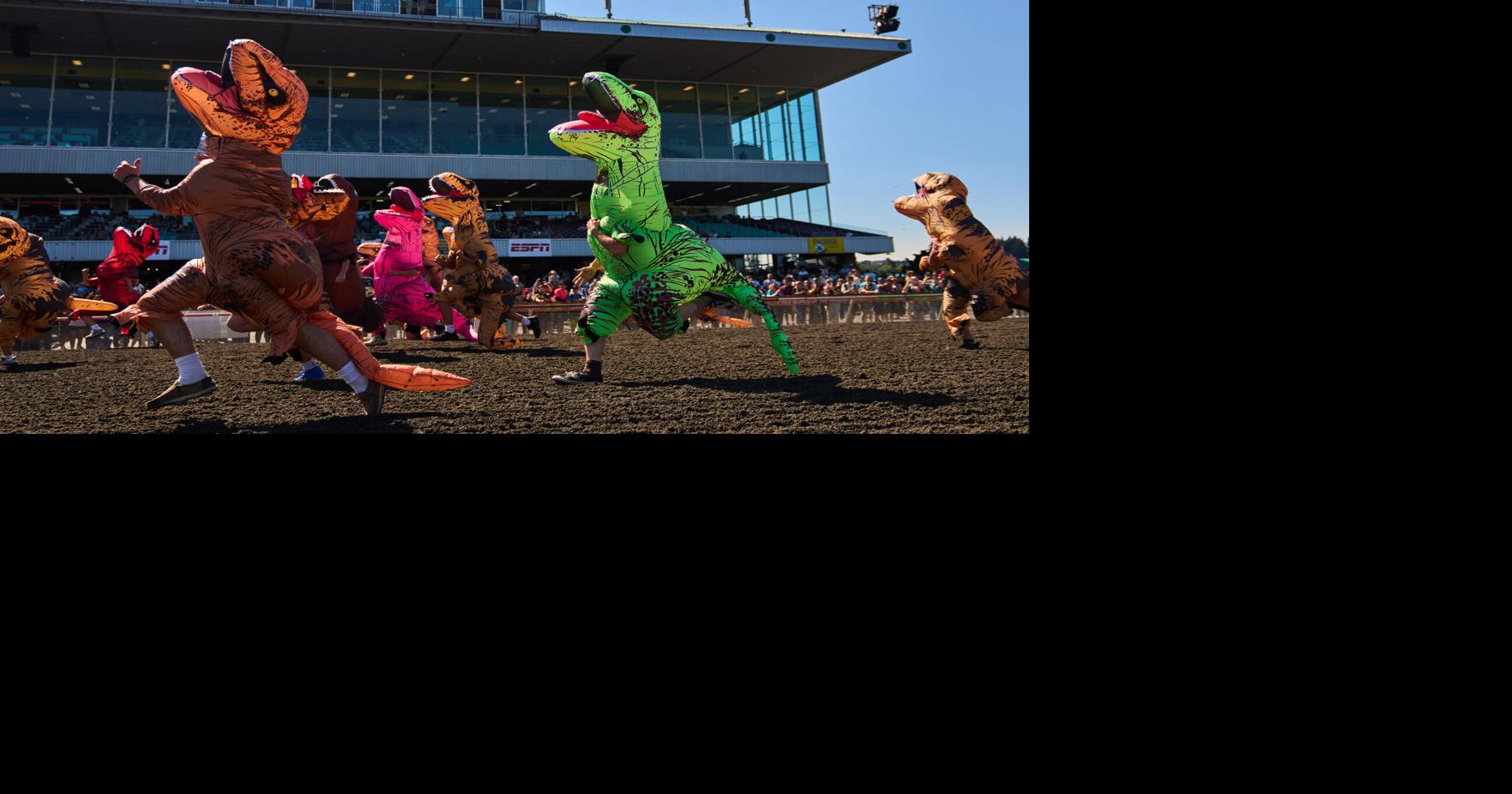 Inflatable dinosaurs race at Emerald Downs, in photos By LINDSEY WASSON - Associated Press Jul 14, 2026 21 mins ago