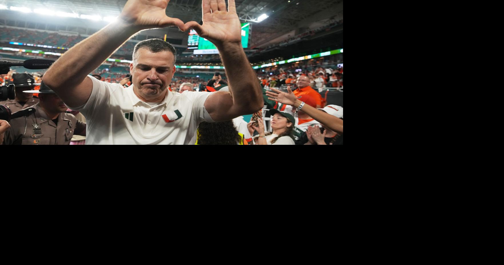 Miami is No. 1 in AP Top 25 for 1st time since '02, No. 2 BYU's ranking ...