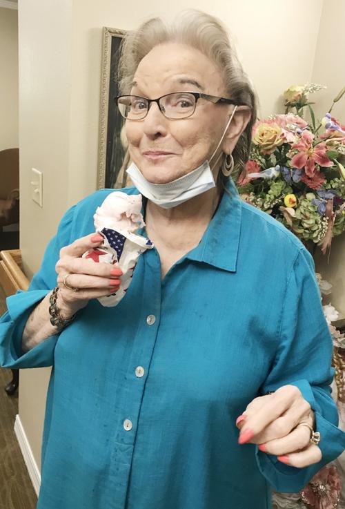 Enjoying a treat