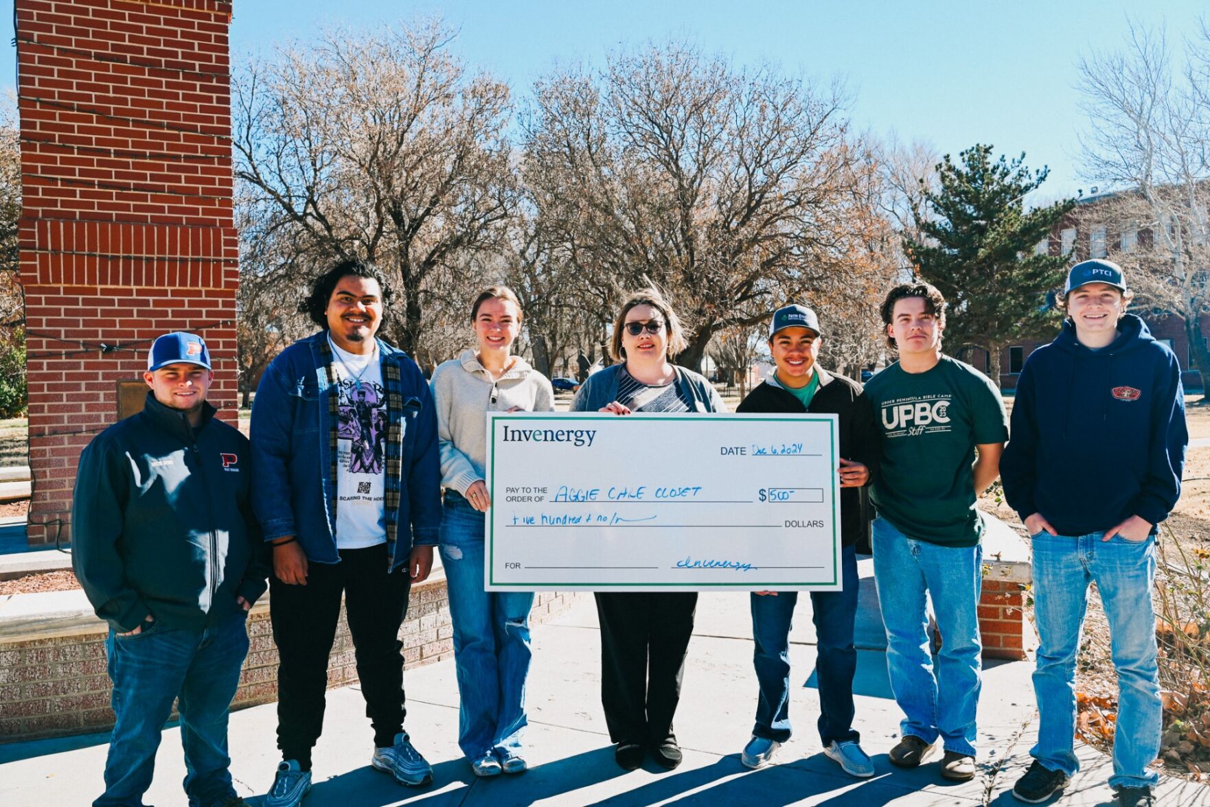 OPSU Coat Closet And Food Pantry Receives Donation From Invenergy ...