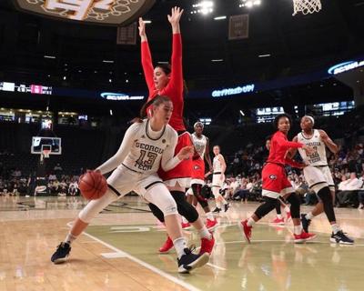 Georgia Tech Women S Basketball Knocks Off No 14 Georgia Bulldogs