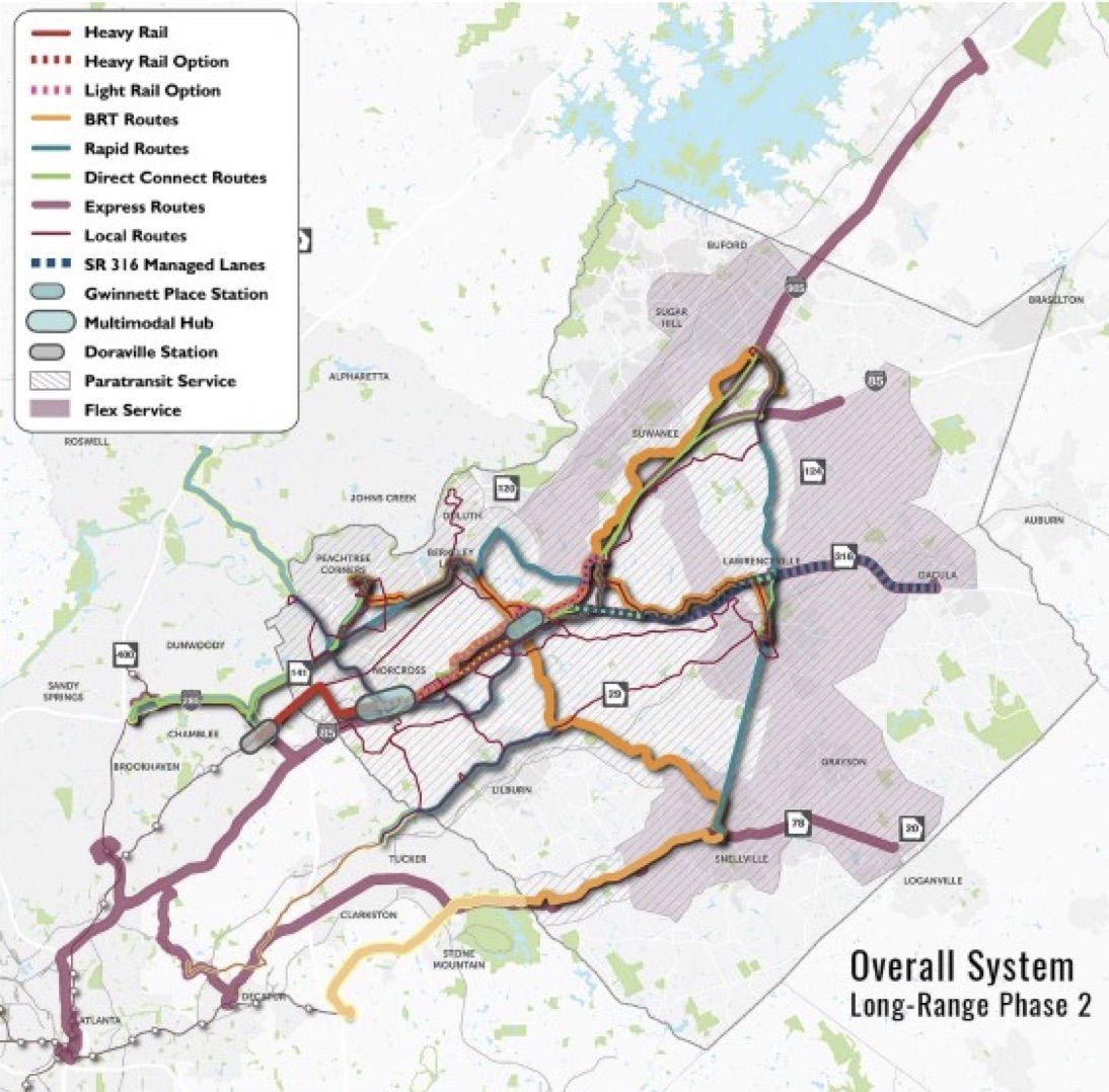 gwinnett commissioners adopt transit plan with marta-style heavy