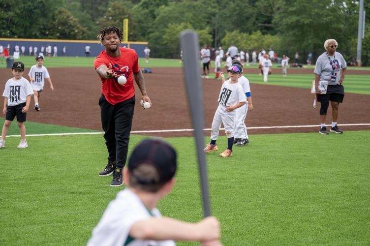 Braves Ronald Acuna hosts baseball camp at Marietta, Braves