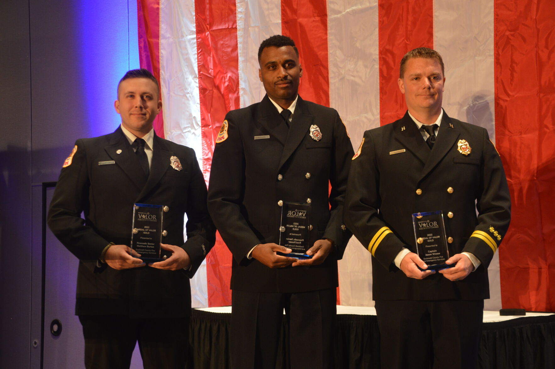 Firefighters receive Gwinnett Chamber s Medal of Valor for