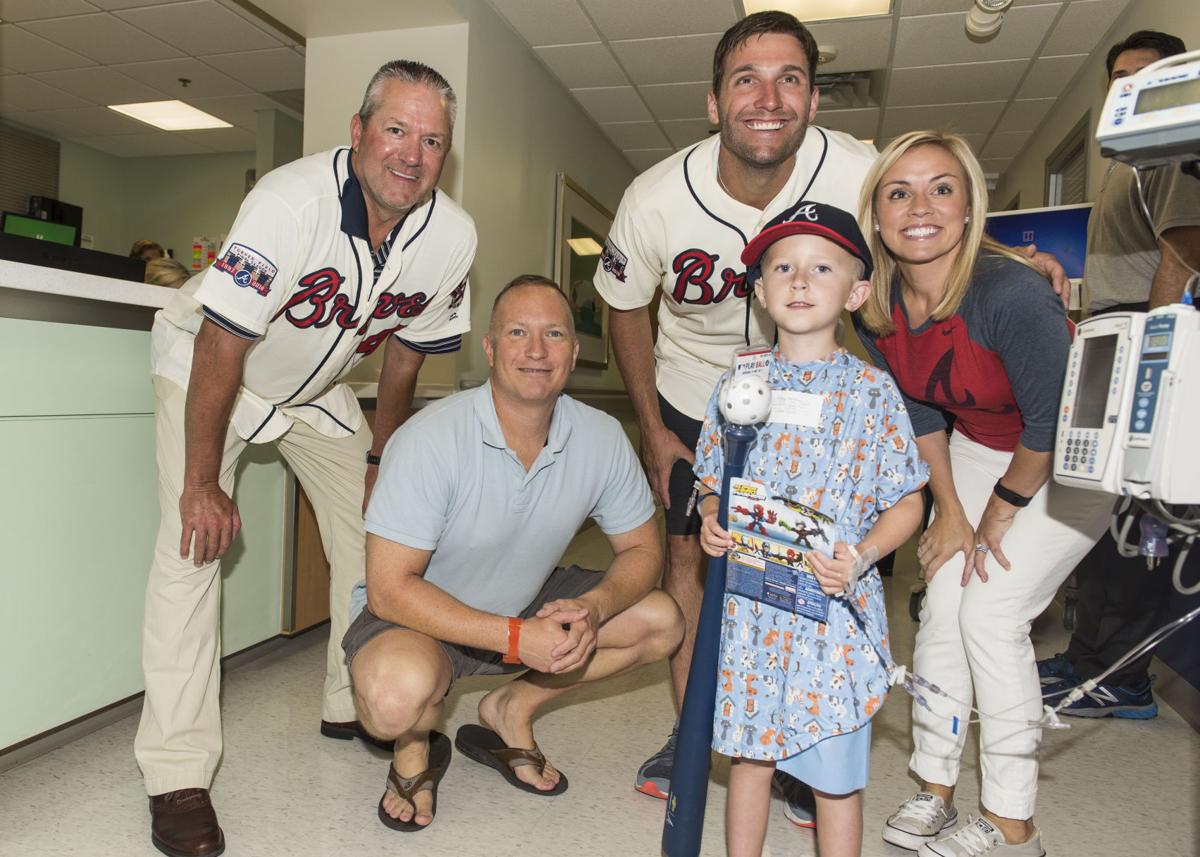 Francoeurs, Braves make annual stop at children’s hospital for