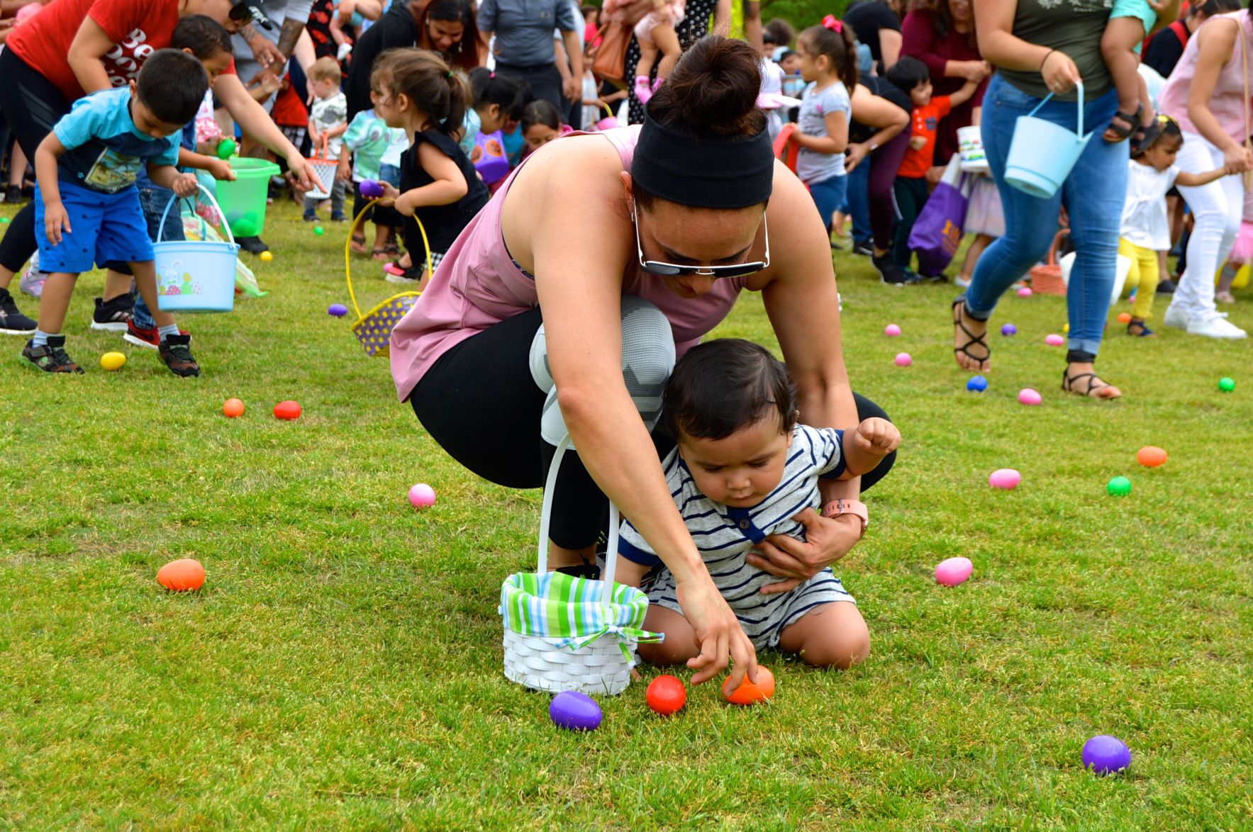 opening easter eggs