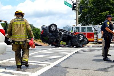 Three Injured Including Trapped Man In Friday Wreck At