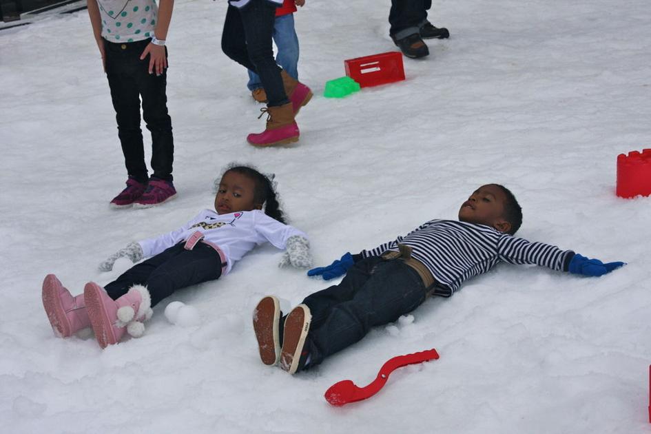 Despite Warn Temperatures Families Enjoy Winter Wonderland At