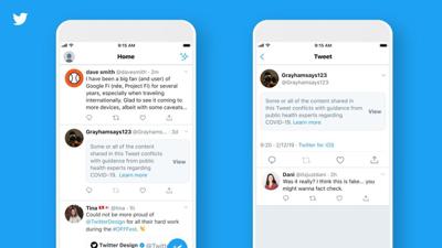 Twitter Says It Will Label Misleading Coronavirus Tweets Even If