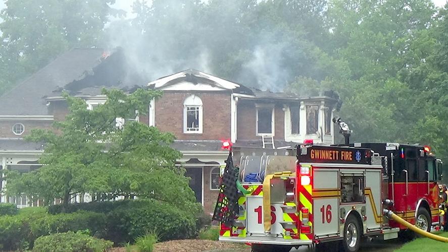 Firefighters battle lightning-related fires in Lawrenceville area ...