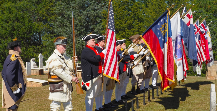 Revolutionary War Patriots Grave Marking In Lawrenceville ...