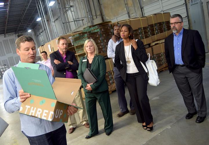 Online retailer ThredUP celebrates opening of Duluth distribution