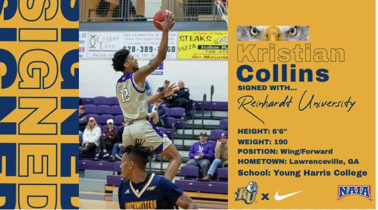 Peachtree Ridge Grad Kristian Collins Signs With Reinhardt