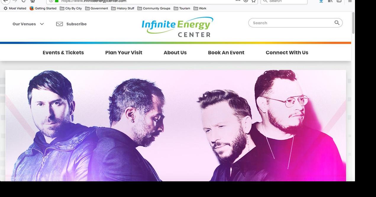 Infinite Energy Center launches new website | Entertainment