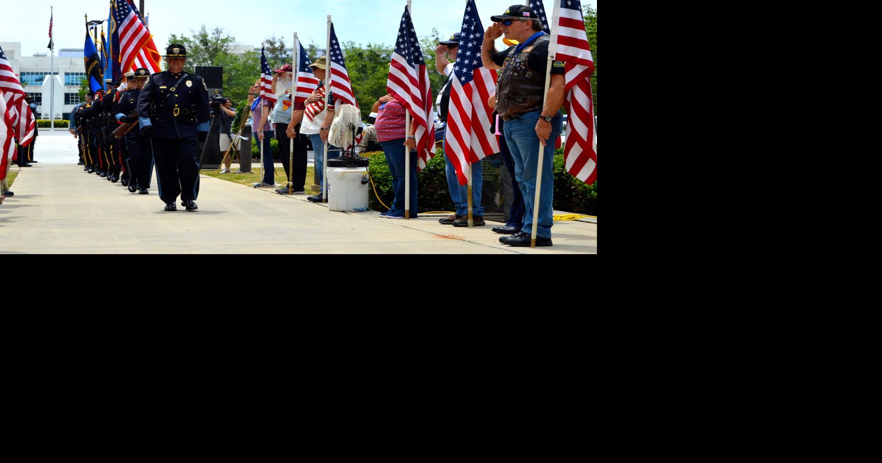 Gwinnett honors fallen men, women on Memorial Day; unveils Officer ...
