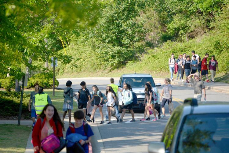 Taylor Road Middle School holds Walk/Bike to School event Johns Creek