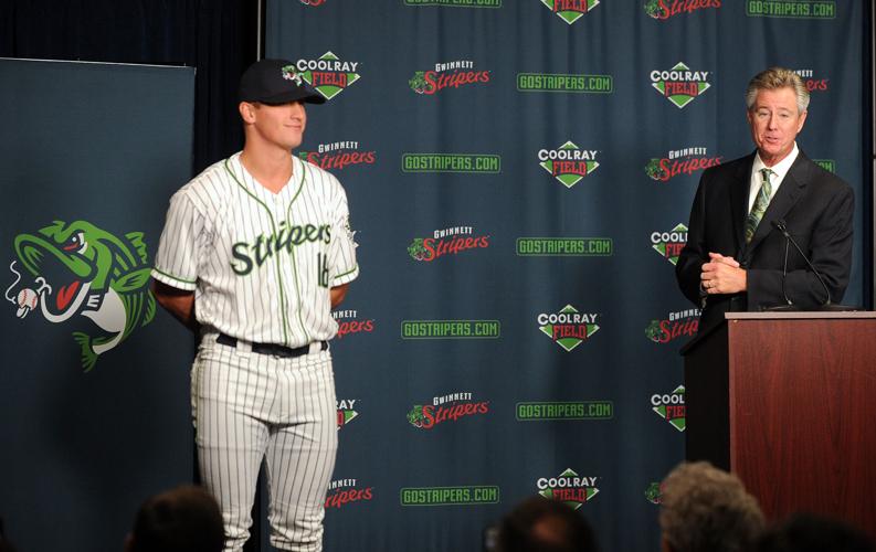Gwinnett Stripers - It's Button Day so we have to throw it back to our  Button Gwinnett jerseys this season. Giveaway next year?