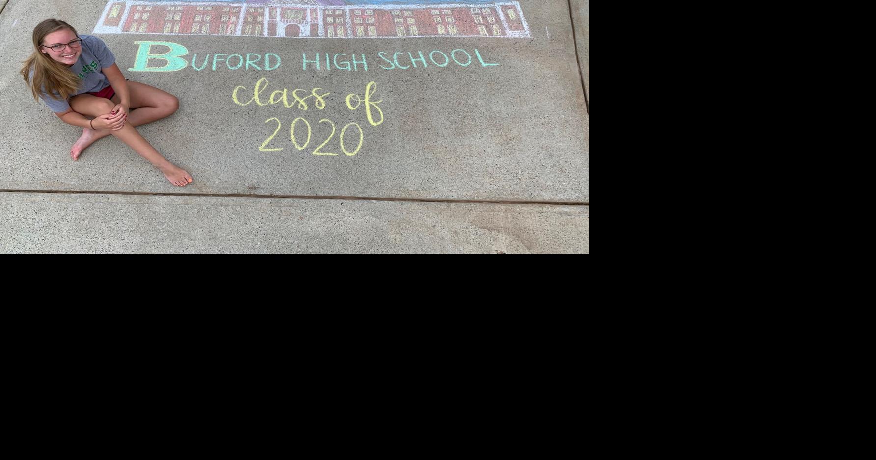 PHOTOS: Buford High’s Class of 2020 ‘Leave Your Mark’ chalk art | News ...