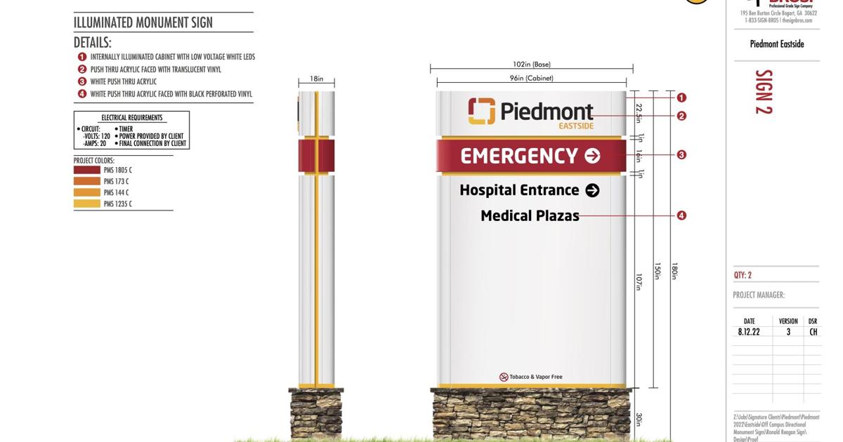 Gwinnett County gives Piedmont Eastside OK to install hospital signs on ...