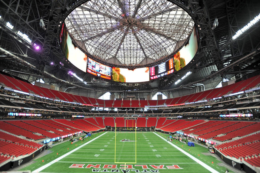 Mercedes Benz Stadium Roof Will Be Opened At Some Point This Season College Gwinnettdailypost Com
