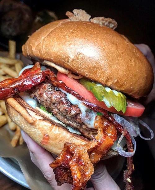 Lazy Dog Peanut Butter And Jelly Burger