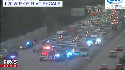 Major accident on I-20 West shuts down three lanes inside I-285 in ...