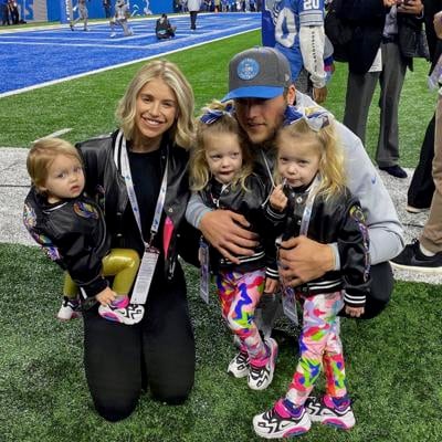 Matthew Stafford's wife Kelly pregnant a year after brain surgery