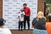 Atlanta Braves' Ronald Acuña, Jr. at Marietta HS youth baseball camp