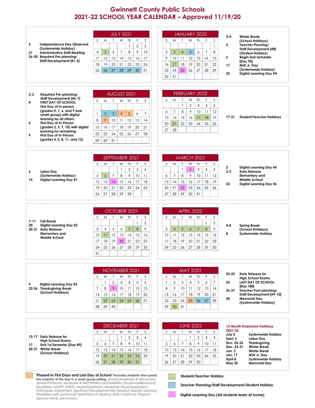 Gwinnett County School Calendar 2024 2025 - Dacey Dorette