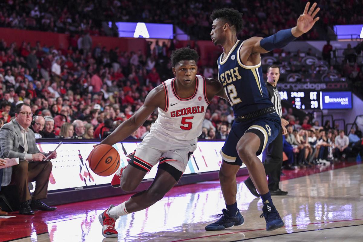 Hammonds Edwards Uga Bury Tech Early Hold On For 82 78 Win Sports Gwinnettdailypost Com