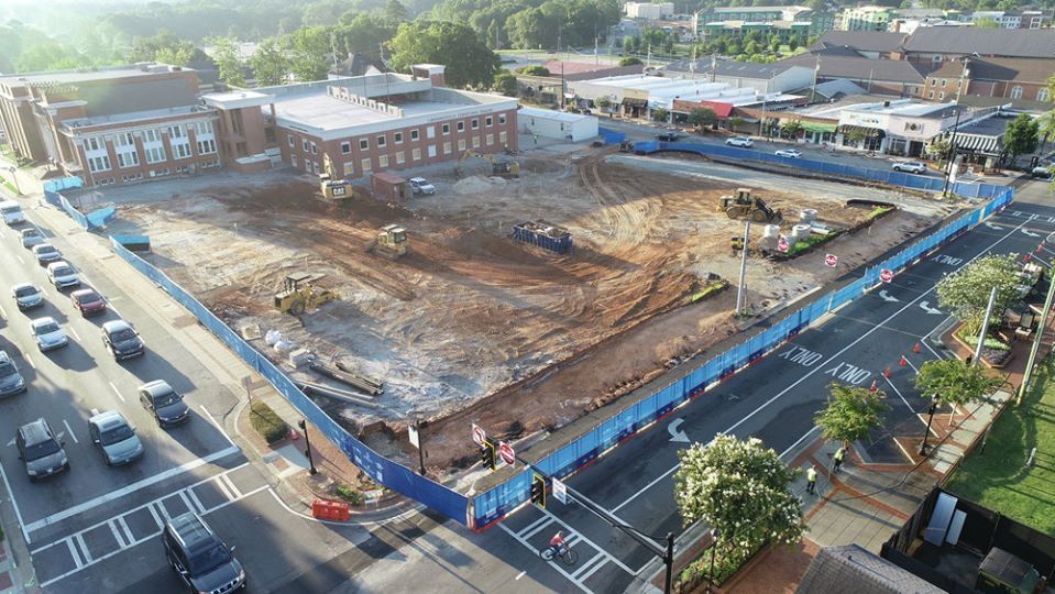 Downtown Lawrenceville parking deck ahead of schedule; performing arts