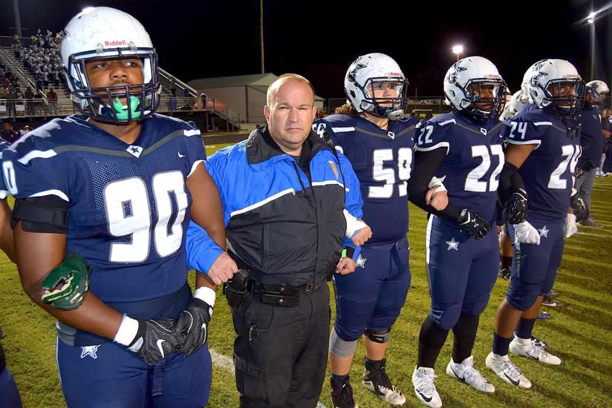 South Gwinnett Grayson Players Honor Officer Antwan Toney Before