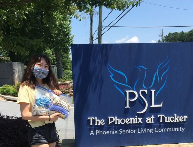 PHOTOS: Lilburn high school students use Internet to reach communities in need of face masks