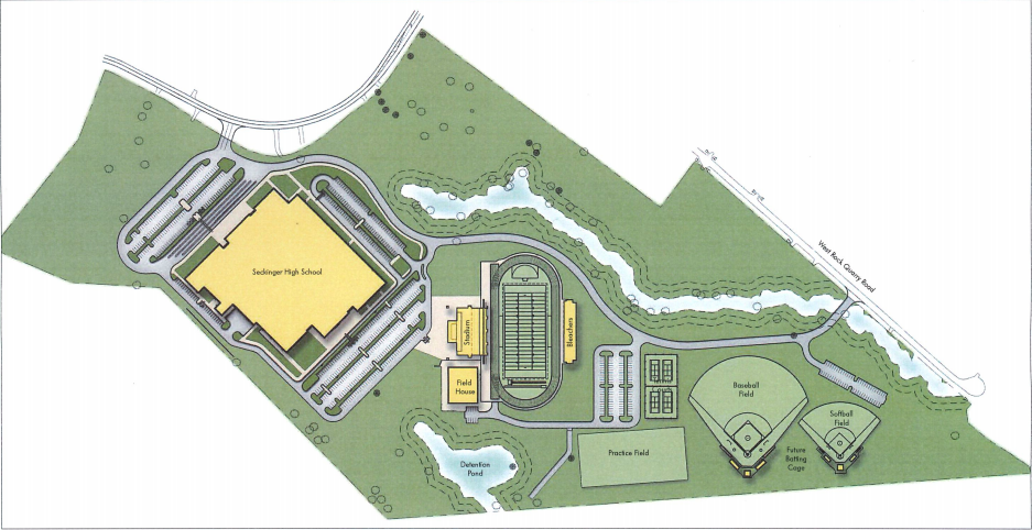 GCPS offers first look at site plan for new Seckinger High School image