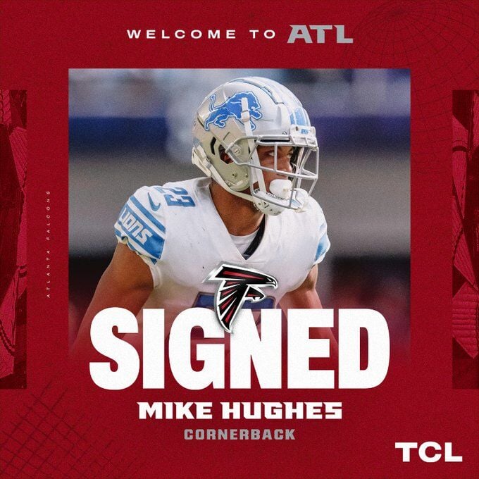 Atlanta Falcons sign cornerback Mike Hughes to two-year contract, Sports