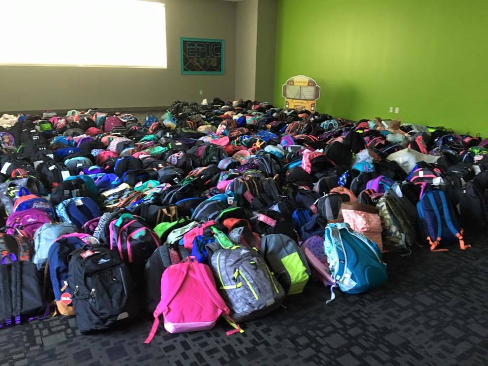 Cline Book Bag Giveaway Takes A Community Buford Cline Book Bag Giveaway Takes A Community Buford
