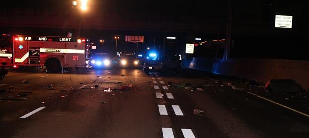 Gwinnett police officer injured while trying to save man from fatal car crash on I-85