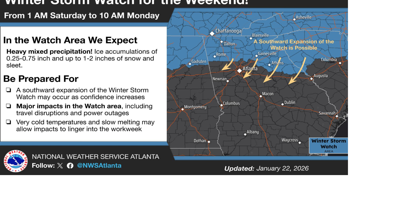 Kemp declares state of emergency for Georgia, readying state crews ...
