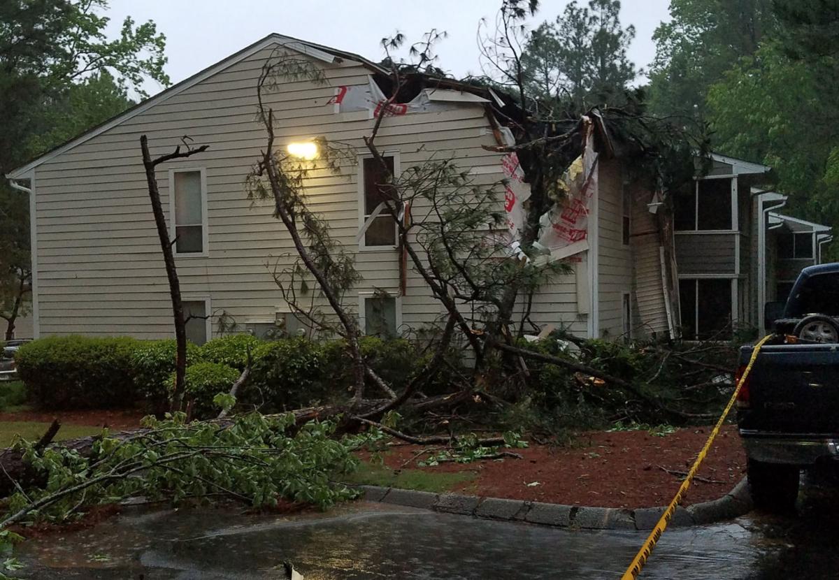 Tree Falls Onto Apartment Building In Peachtree Corners During Storm