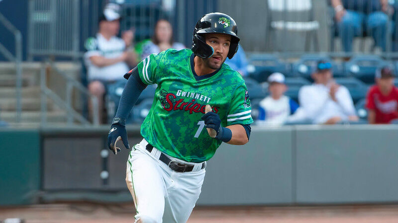 Forrest Wall and Vaughn Grissom get the double steal to make it 3