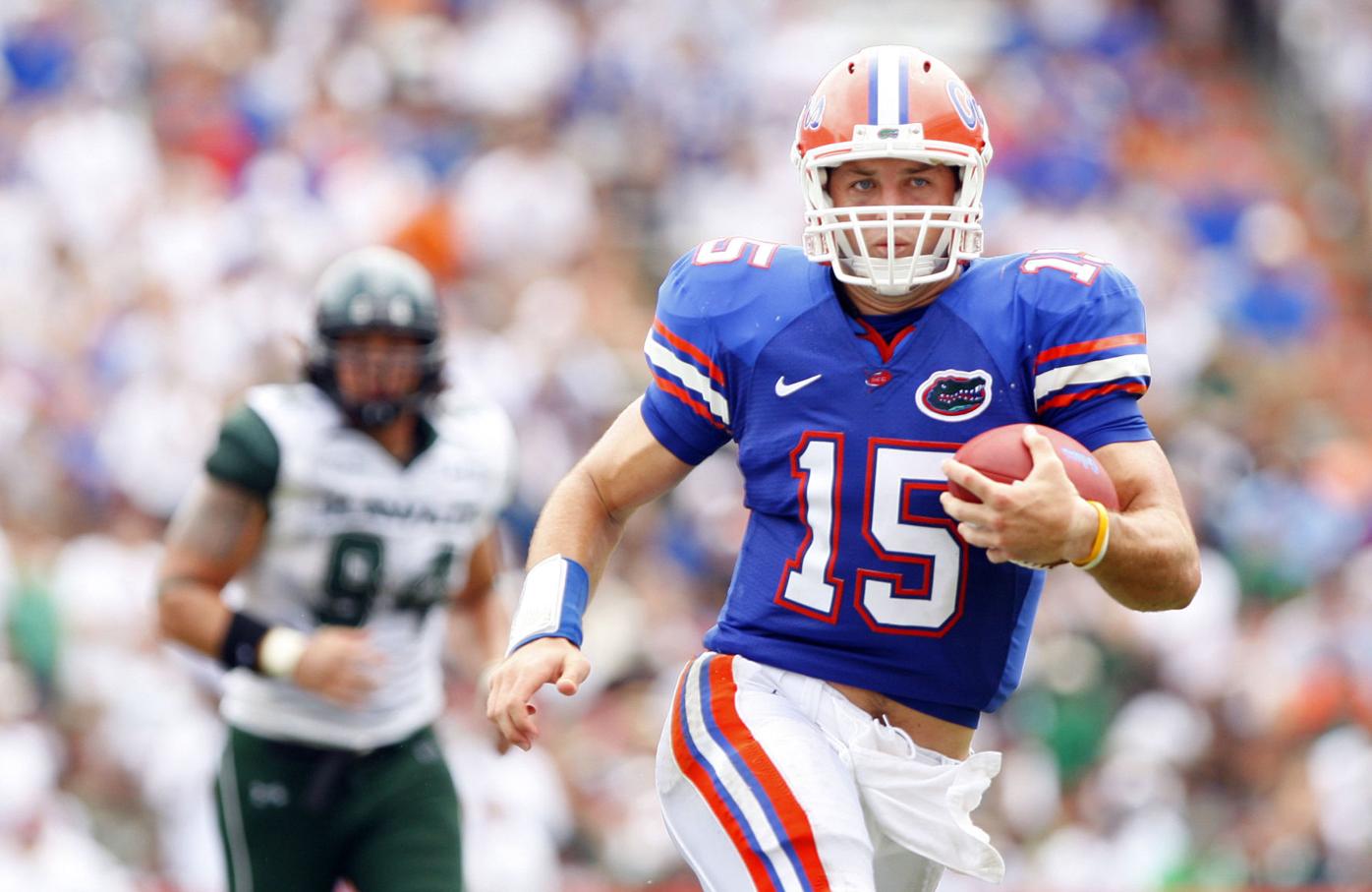 Demi-Leigh Nel-Peters Surprises Tim Tebow with High School Jersey