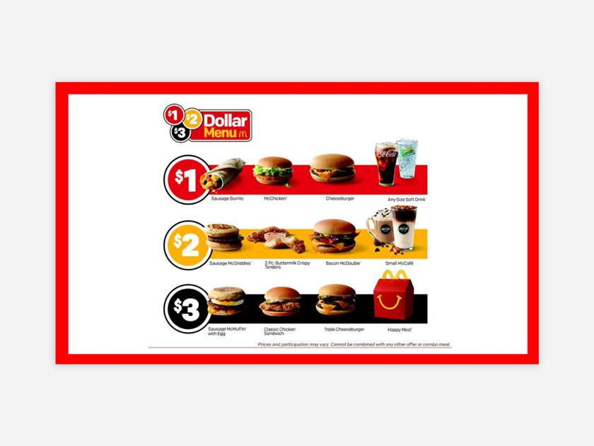 McDonald's returns to value pricing with $1 $2 $3 Dollar Menu | World